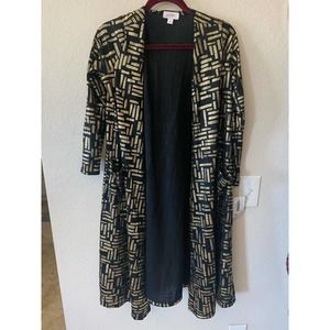 LuLaRoe Elegant Sarah Small Black Gold NEW